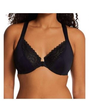 Playtex Front Close No Poke Dreamwire Bra - Black