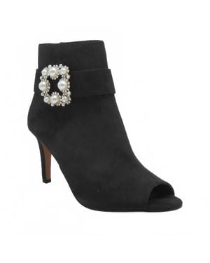 J. Reneé Pranati Peep Toe Booties - Black