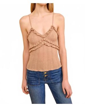 Ulla Johnson Anthia Knit Cami Top - Blue