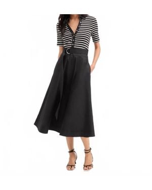 Veronica Beard Delise Mixed Media Dress - Black