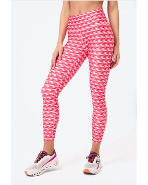 Terez Hi-Shine Leggings - Red