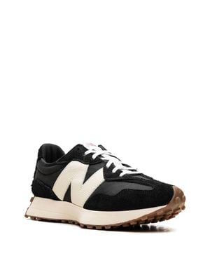 New Balance 327 Ws327Bl Sneakers Suede Athletic Shoes Zogg2859 - Black