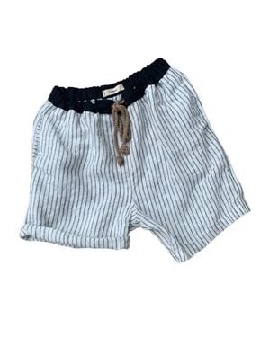THE SALTING Linen Bloomers Short - Blue