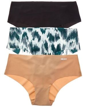 DKNY Set Of 3 Litewear Cut Hipster - Blue