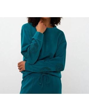 EsQualo Martine Modal Sweater - Blue