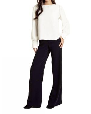 Lavender Brown Janelle Top - Blue