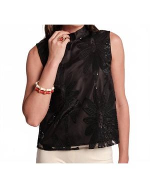Frances Valentine Diplomat Top - Black