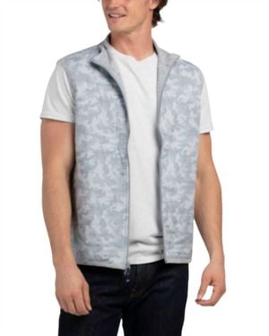 Southern Tide Abercorn Camo Print Performance Vest - Blue
