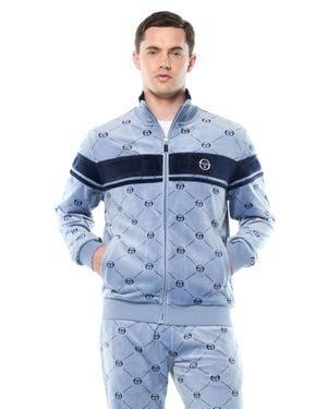 Sergio Tacchini Damarindo Velour Track Jacket - Blue