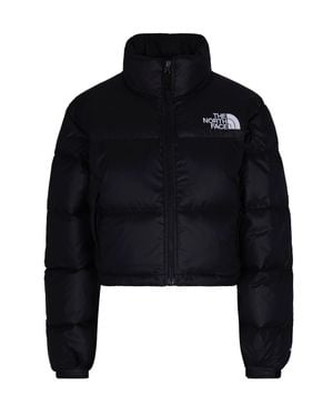 The North Face Cropped Puffer Jacket With Goose Down Insulation And Adjustable Hem - Black