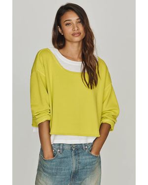Pilcro Layered Twofer Pullover - Yellow