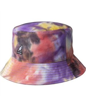 Kangol Tie Dye Cotton Bucket Hat - Purple