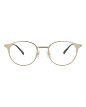 dunhill Round-Frame Titanium Optical Frames - Natural