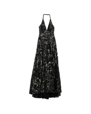 Saiid Kobeisy Embroidered Long Dress - Black