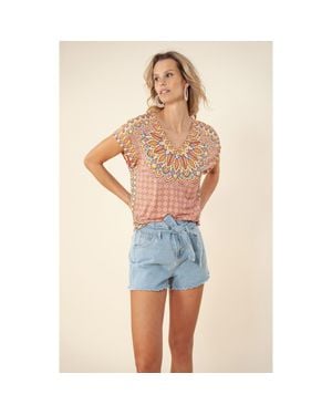 Hale Bob Sindy Jersey Top - Blue