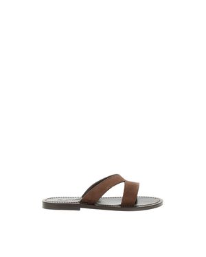 K. Jacques Kalomira Flat Slides - White