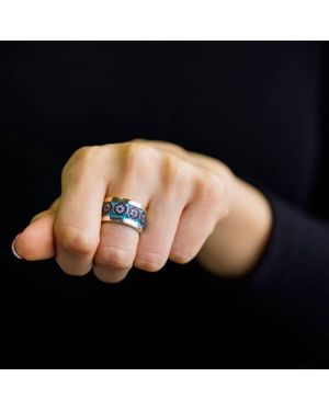 Avenue Chic Evil Eye Ring - Black