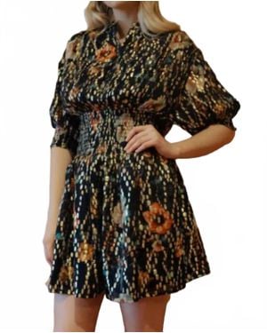 Never A Wallflower Cynthia Mini Dress - Black