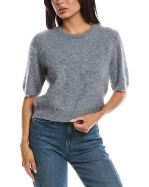 Rag & Bone Jada Brushed Cashmere Crewneck Sweater - Gray