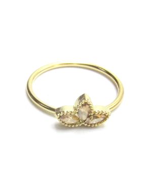 Jessica Elliot Lotus Blossom Ring - Metallic