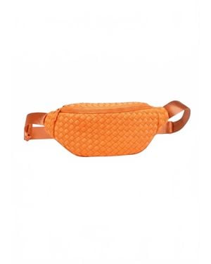 Sol And Selene Aim High Woven Neoprene Belt Bag - Orange
