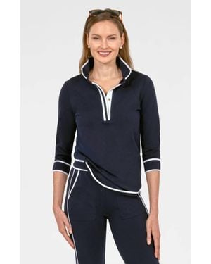 Gretchen Scott Pop Over Top - Blue