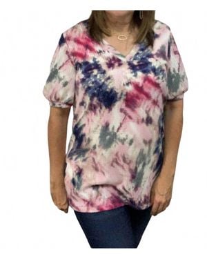 Bibi V-Neck Top - Pink