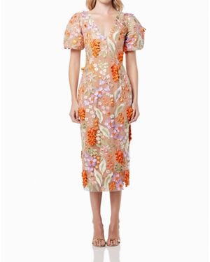 Elliatt Remix Midi Dress - White