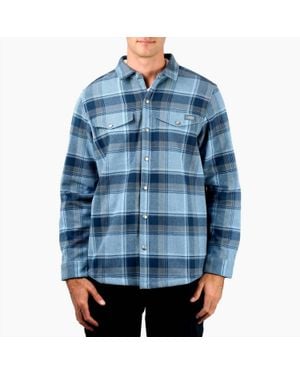AFTCO Stout Flannel Shacket - Blue