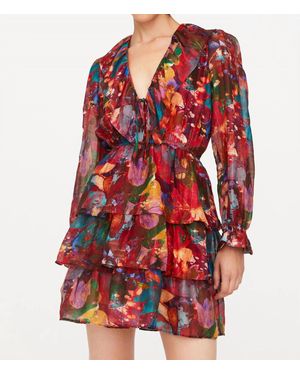 Marie Oliver Una Dress In Lotus - Red