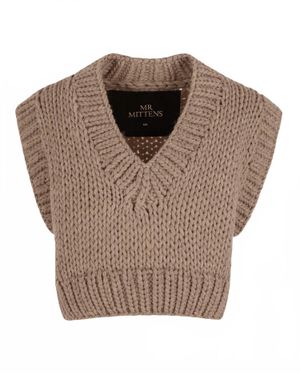 Mr. Mittens Mini Vest - Brown