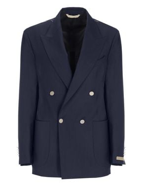 Briglia 1949 Blanchette Double-Breasted Blazer - Blue