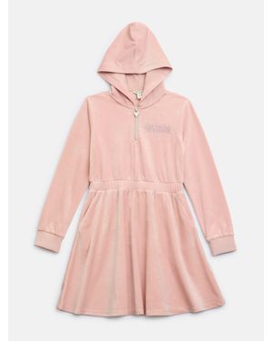 Guess Velour Dress (7-14) - Pink