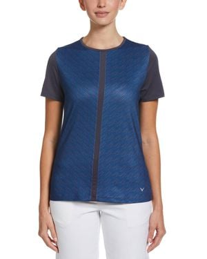 Callaway Apparel Reflection Stripe Golf Top - Blue