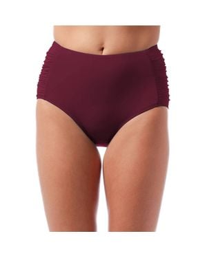 Jantzen Side Shirred Comfort Core Bottom - Purple
