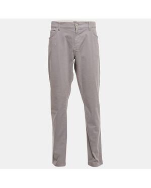 BOSS Cotton Stretch Fit Trouser - Gray