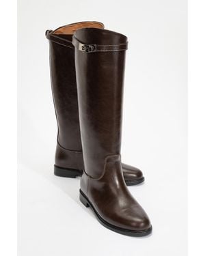 Prologue Shoes Yoko Knee High Boot - Brown
