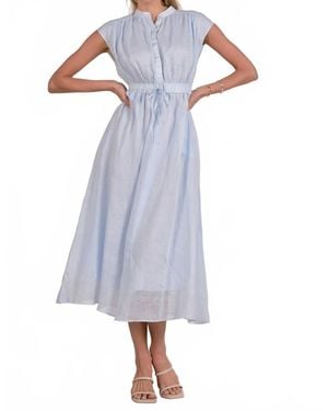 Elan Sky Midi Dress - Blue