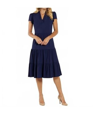 Jude Connally Libby Midi Dress - Blue