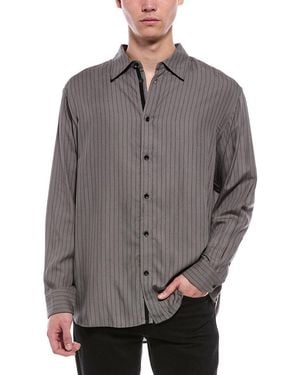 Rag & Bone Matthew Stripe Shirt - Gray