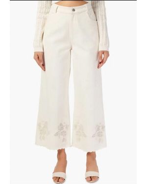 Cami NYC Memphis High Rise Pant With Lace - Natural
