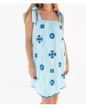 marie The Alli Tie Strap Dress - Blue