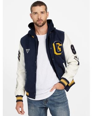 Guess Lark Varsity Jacket - Blue