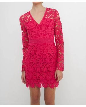 Endless Rose Lace Mini Dress - Pink
