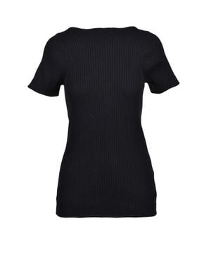 Sportmax Ribbed Knit Top - Black