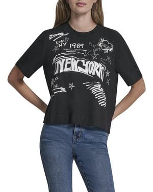DKNY 1989 Notebook Scribbles T-Shirt - Black
