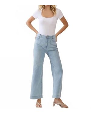Letter to Juliet Rosa Weight A-Line Darted Jeans - Blue