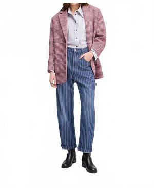 Munthe Shimo Pinstripe Carpenter Jean - Blue