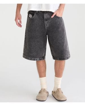 Aéropostale Super Baggy Denim Shorts 12.5" - Gray