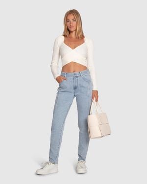 Belle & Bloom First Class Reversible Tie Top - Blue
